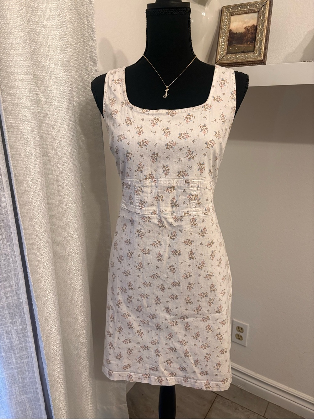 No Boundaries Cream Floral Sleeveless Sundress
